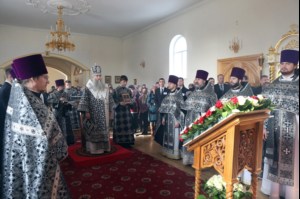 Литургия Преждеосвященных Даров в храме в честь Казанской иконы Божией Матери р.п.Татищево