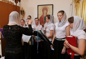 Всенощное бдение в храме в честь Рождества Христова города Вольска