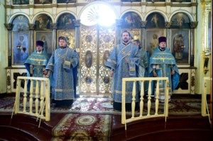 Божественная литургия в храме в честь Казанской иконы Божией Матери г. Петровска