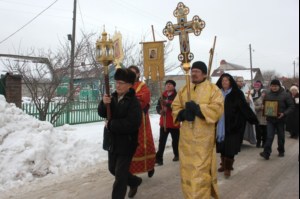 На Волге в селе Пристанное совершен чин Великого освящения воды