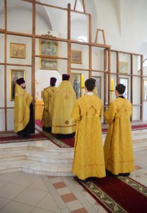 Всенощное бдение в храме в честь Рождества Христова г. Саратова