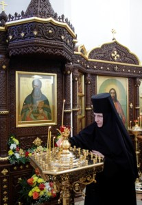 Божественная литургия в Свято-Иоанновском женском монастыре села Алексеевка Хвалынского района