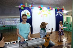 В православном лагере «Солнечный» прошло торжественное открытие первой смены