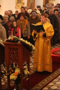 Всенощное бдение в храме во имя святого благоверного великого князя Александра Невского г. Ртищево
