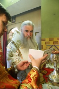 Божественная литургия в храме во имя святого благоверного великого князя Димитрия Донского села Столыпино Балтайского района