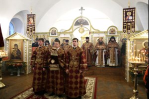 Божественная литургия в Спасо-Преображенском мужском монастыре г.Саратова