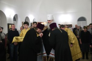 Божественная литургия в храме в честь Благовещения Пресвятой Богородицы г.Саратова