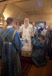 Божественная литургия в храме в честь Рождества Пресвятой Богородицы г.Саратова