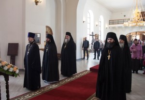 Литургия Преждеосвященных Даров в Свято-Никольском мужском монастыре г.Саратова