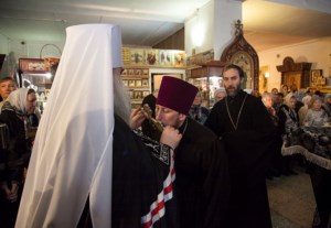 Литургия Преждеосвященных Даров в храме во имя святителя Тихона, Епископа Воронежского, Задонского чудотворца г.Саратова