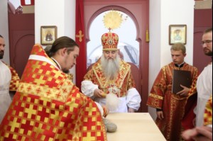 Великое освящение храма святой великомученицы Екатерины г. Саратова и Божественная литургия в новоосвященном храме