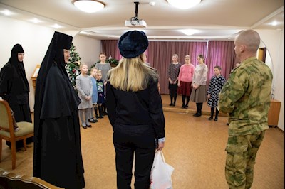 В Свято-Алексиевском монастыре прошла встреча с представителями Росгвардии