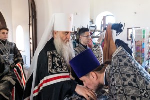 Литургия Преждеосвященных Даров в храме во имя преподобного Сергия Радонежского г.Саратова