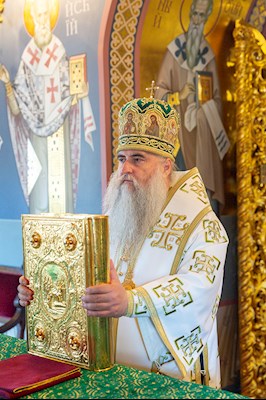 Божественная литургия в Свято-Троицком кафедральном соборе г. Саратова