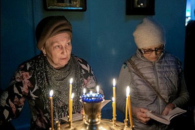 Великое повечерие с чтением канона преподобного Андрея Критского в храме Сошествия Святого Духа г. Саратова