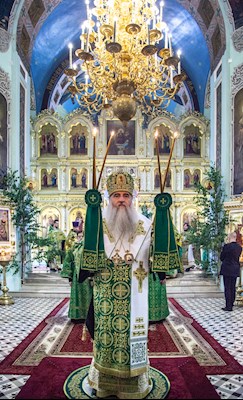 Божественная литургия в храме Сошествия Святого Духа г. Саратова