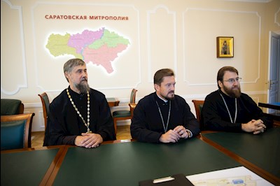 Митрополит Игнатий встретился с начальником Саратовского высшего артиллерийского командного училища