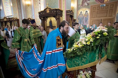 Митрополит Игнатий совершил Божественную литургию в Иоанновском женском монастыре в пос. Алексеевка Хвалынского района