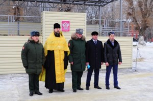 Священник благословил курсантов на военную службу