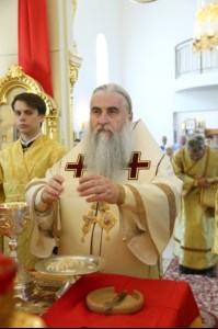 Великое освящение храма в честь святого благоверного князя Михаила Черниговского и боярина его Феодора г. Саратова
