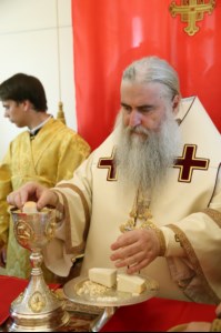 Великое освящение храма в честь святого благоверного князя Михаила Черниговского и боярина его Феодора г. Саратова