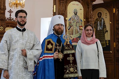 Божественная литургия в храме новомучеников и исповедников Саратовских г. Саратова