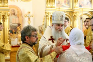 Великое освящение храма в честь святого благоверного князя Михаила Черниговского и боярина его Феодора г. Саратова