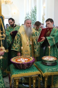 Божественная литургия и Великая вечерня в Свято-Троицком соборе Вольска
