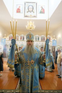 Божественная литургия в храме в честь Покрова Пресвятой Богородицы р.п. Новые Бурасы