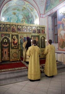 Всенощное бдение в Свято-Никольском мужском монастыре г. Саратова