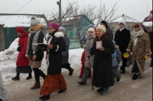 На Волге в селе Пристанное совершен чин Великого освящения воды