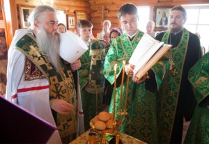 Всенощное бдение в храме во имя преподобного Сергия Радонежского с. Кошели Воскресенского района