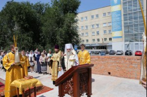 Чин основания храма во имя апостола и евангелиста Иоанна Богослова в Октябрьском районе города Саратова