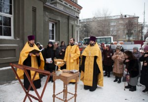 Освящены кресты и купола храма во имя великомученицы Екатерины г. Саратова