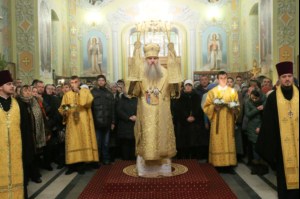 Великая Рождественская вечерня в храме в честь Покрова Пресвятой Богородицы г. Саратова