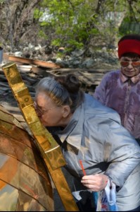 Совершен чин освящения креста и купола храма в честь иконы Божией Матери «Нечаянная Радость» в Заводском районе