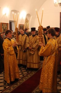 Всенощное бдение в храме во имя святого благоверного великого князя Александра Невского г. Ртищево