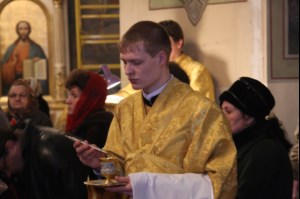 Всенощное бдение в храме в честь Покрова Божией Матери Саратова