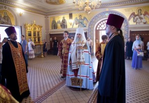 Всенощное бдение в Свято-Троицком кафедральном соборе г. Саратова