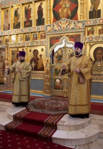 Божественная литургия в Свято-Алексиевском женском монастыре г. Саратова