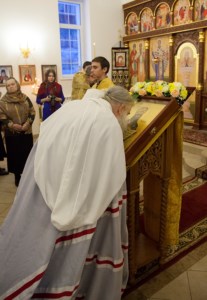 Божественная литургия в храме во имя святителя Николая Японского г. Саратова