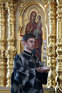 Литургия Преждеосвященных Даров в храме в честь Казанской иконы Божией Матери г.Саратова
