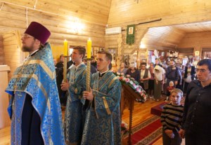 Всенощное бдение в храме в честь Рождества Пресвятой Богородицы г. Саратова