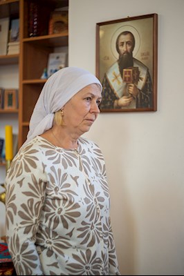 Божественная литургия в храме во имя святого благоверного князя Михаила Черниговского и боярина его Феодора на Увекском кладбище г. Саратова