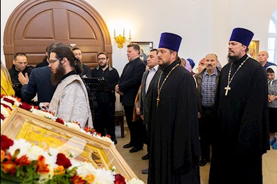 Великое освящение храма Сорока Севастийских мучеников г. Саратова и Божественная литургия в новоосвященном храме