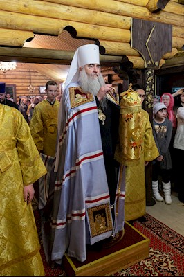 Митрополит Лонгин совершил Великое освящение храма Преображения Господня р.п. Соколовый
