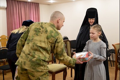 В Свято-Алексиевском монастыре прошла встреча с представителями Росгвардии