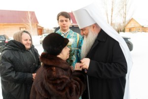 Божественная литургия в храме в честь Сретения Господня г.Саратова