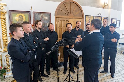 Божественная литургия в Петропавловском храме г. Аткарска