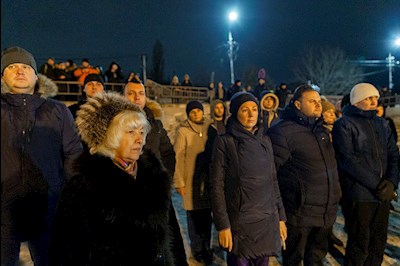 В поселке Затон прошли крещенские купания
